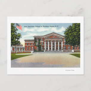Exterior View of NY State College for Teachers Postcard