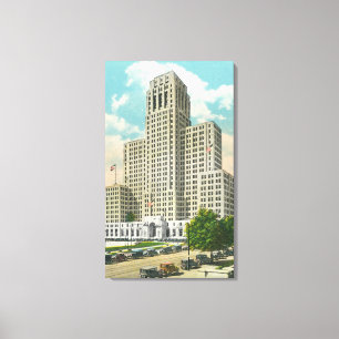 Exterior View of NY State Office Bldg Canvas Print