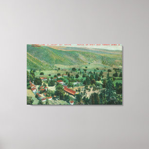 Exterior View of Paraiso Hot Springs and Gardens Canvas Print