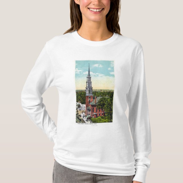 Exterior View of Park Street Church T-Shirt (Front)
