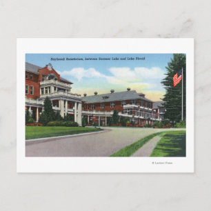 Exterior View of Raybrook Sanatorium Postcard