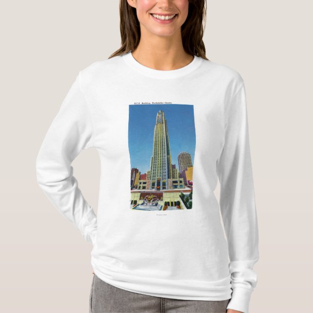 Exterior View of RCA Bldg, Rockefeller Centre T-Shirt (Front)