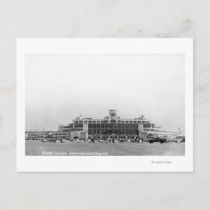 Exterior View of Seattle-Tacoma Int'l Airport Postcard