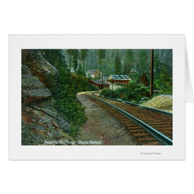 Exterior View of Shasta Retreat from Rail Tracks (Front Horizontal)