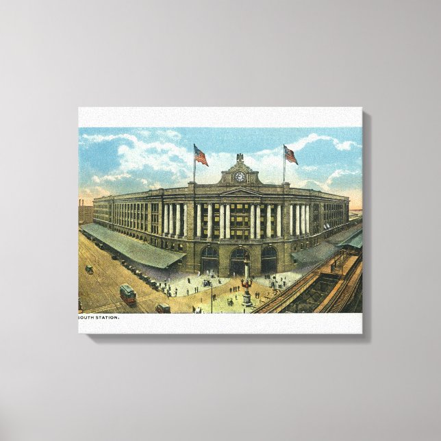 Exterior View of South Station # 3 Canvas Print (Front)