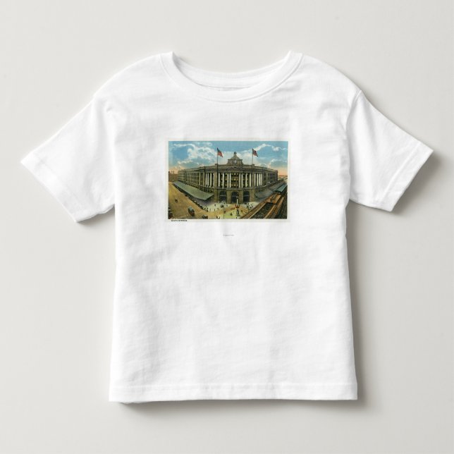 Exterior View of South Station # 3 Toddler T-Shirt (Front)