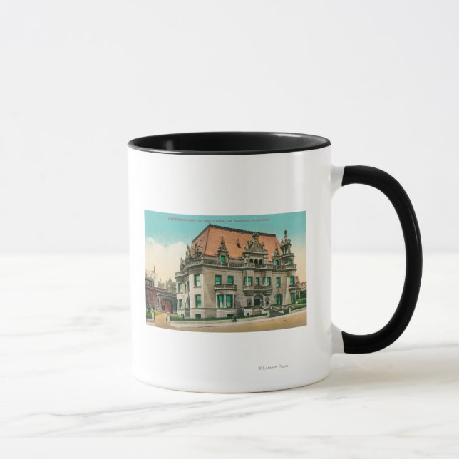 Exterior View of Spreckels Mansion, Van Ness Mug (Right)
