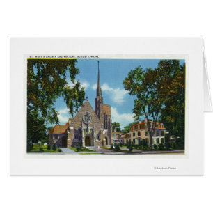 Exterior View of St. Mary's Church and Rectory