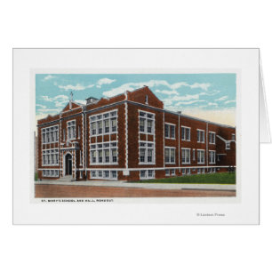 Exterior View of St. Mary's School and Hall