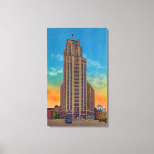 Exterior View of State Tower Building Canvas Print