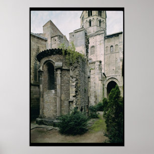 Exterior view of the apsidiole of the Abbey Poster