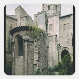 Exterior view of the apsidiole of the Abbey Square Sticker