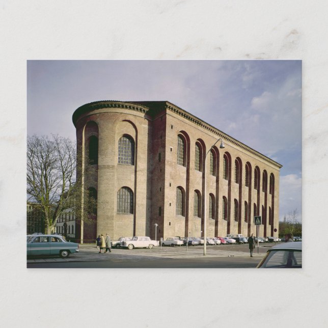 Exterior view of the Aula Palatina, built c.310 Postcard (Front)