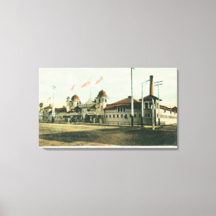 Exterior View of the Baths (Los Banos) Canvas Print