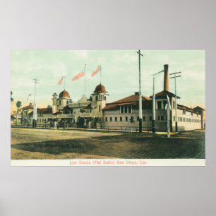 Exterior View of the Baths (Los Banos) Poster