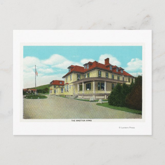 Exterior View of the Bretton Arms Postcard (Front)