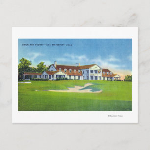 Exterior View of the Brooklawn Country Club Postcard