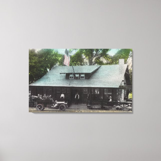 Exterior View of the Club House Canvas Print (Front)