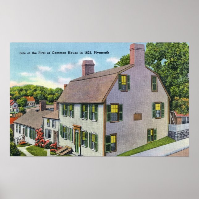 Exterior View of the Common House Poster (Front)