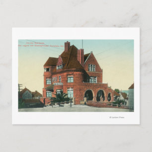 Exterior View of the Crocker Residence Postcard