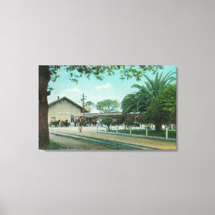 Exterior View of the DepotHealdsburg, CA Canvas Print