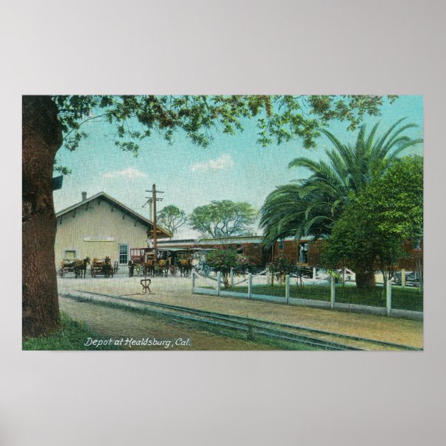 Exterior View of the DepotHealdsburg, CA Poster (Front)