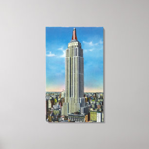Exterior View of the Empire State Bldg Canvas Print