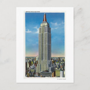 Exterior View of the Empire State Bldg Postcard