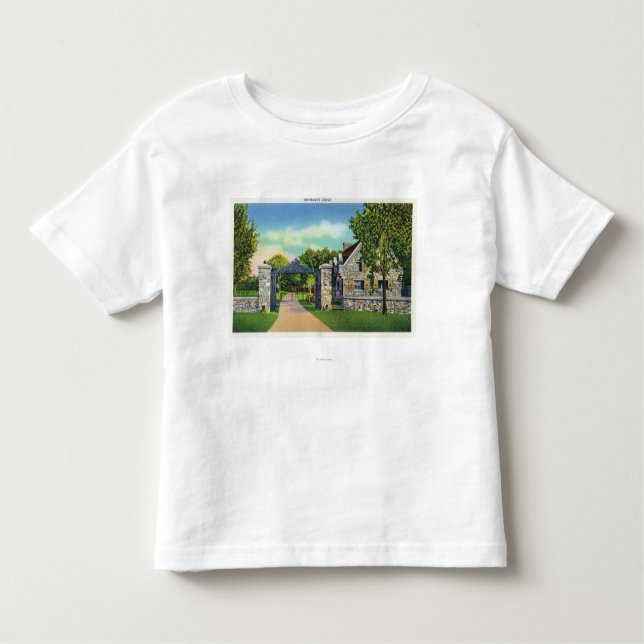 Exterior View of the Entrance Lodge Toddler T-Shirt (Front)