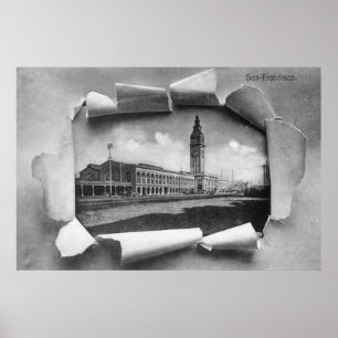 Exterior View of the Ferry Station Poster