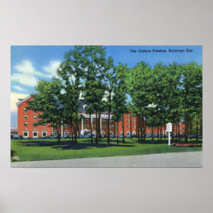 Exterior View of the Gideon Putnam, Saratoga Poster