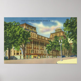 Exterior View of the Grand Union Hotel Poster