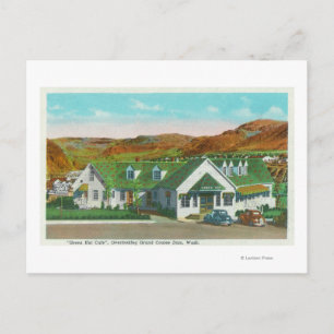 Exterior View of the Green Hut Caf� Postcard