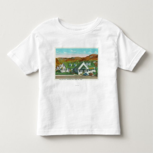 Exterior View of the Green Hut Caf� Toddler T-Shirt (Front)
