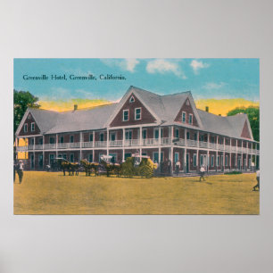 Exterior View of the Greenville Hotel Poster