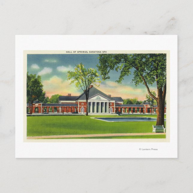Exterior View of the Hall of Springs # 2 Postcard (Front)