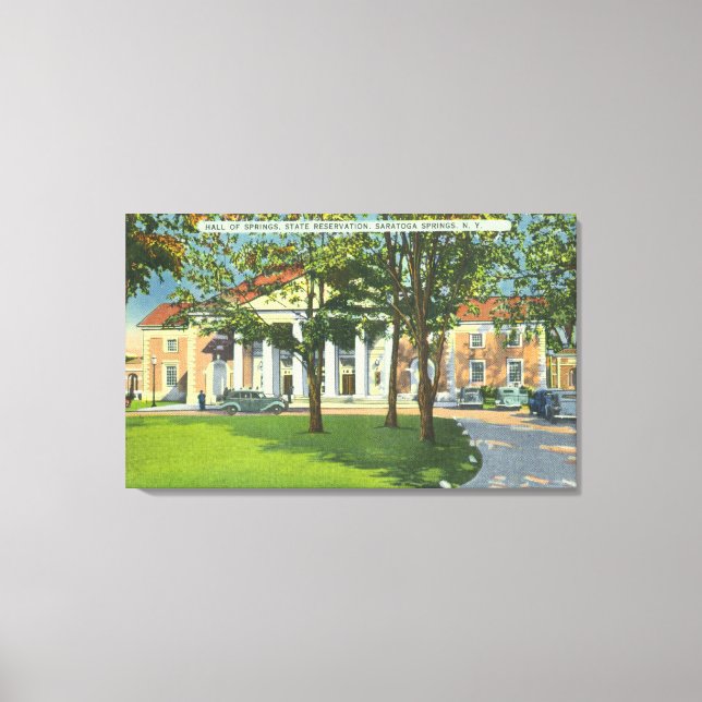 Exterior View of the Hall of Springs Canvas Print (Front)