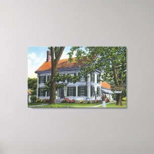 Exterior View of the Harriet Beecher Stowe House Canvas Print