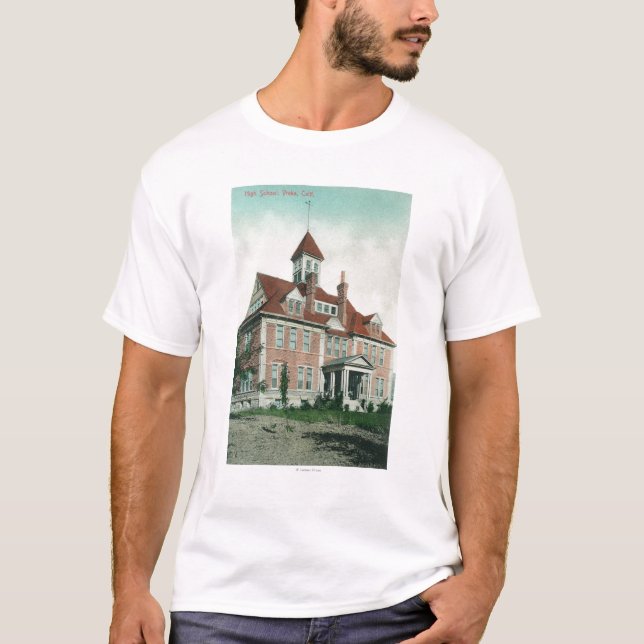 Exterior View of the High SchoolYreka, CA T-Shirt (Front)