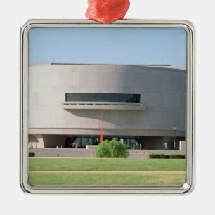 Exterior view of the Hirshhorn Museum, 1974 ) Metal Tree Decoration