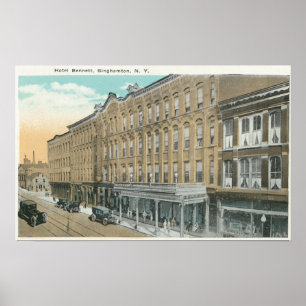 Exterior View of the Hotel Bennett Poster
