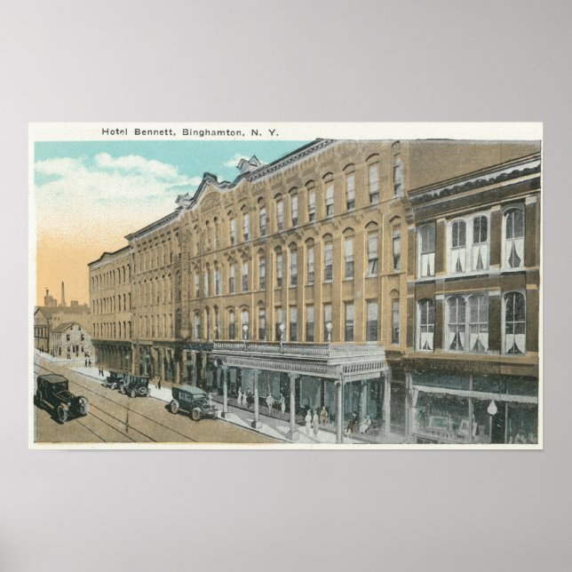 Exterior View of the Hotel Bennett Poster (Front)