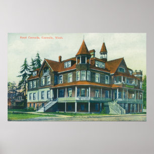 Exterior View of the Hotel Centralia Poster