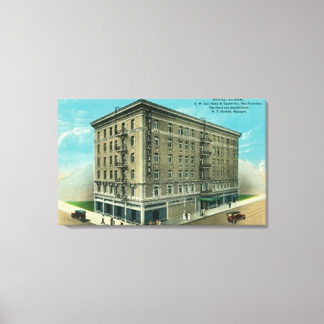 Exterior View of the Hotel Clark Canvas Print (Front)