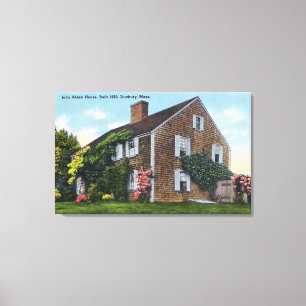Exterior View of the John Alden House Canvas Print