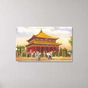 Exterior View of the Lama Temple Canvas Print