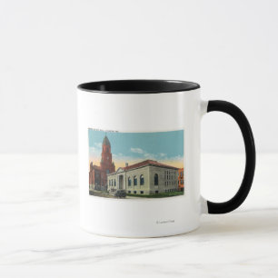 Exterior View of the Library and City Hall Mug