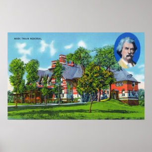 Exterior View of the Mark Twain Memorial Poster