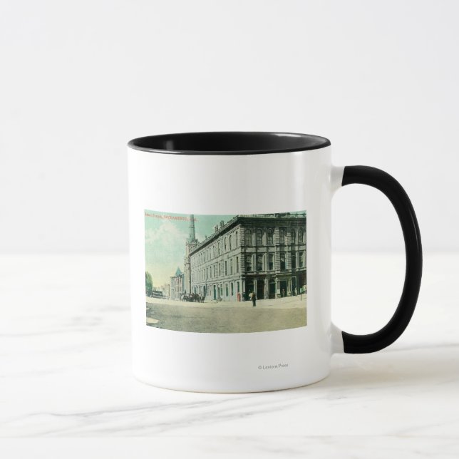 Exterior View of the Masonic Temple Mug (Right)
