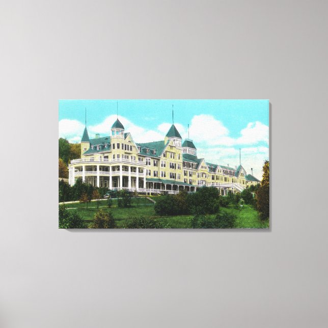 Exterior View of the Mount Pleasant Hotel Canvas Print (Front)